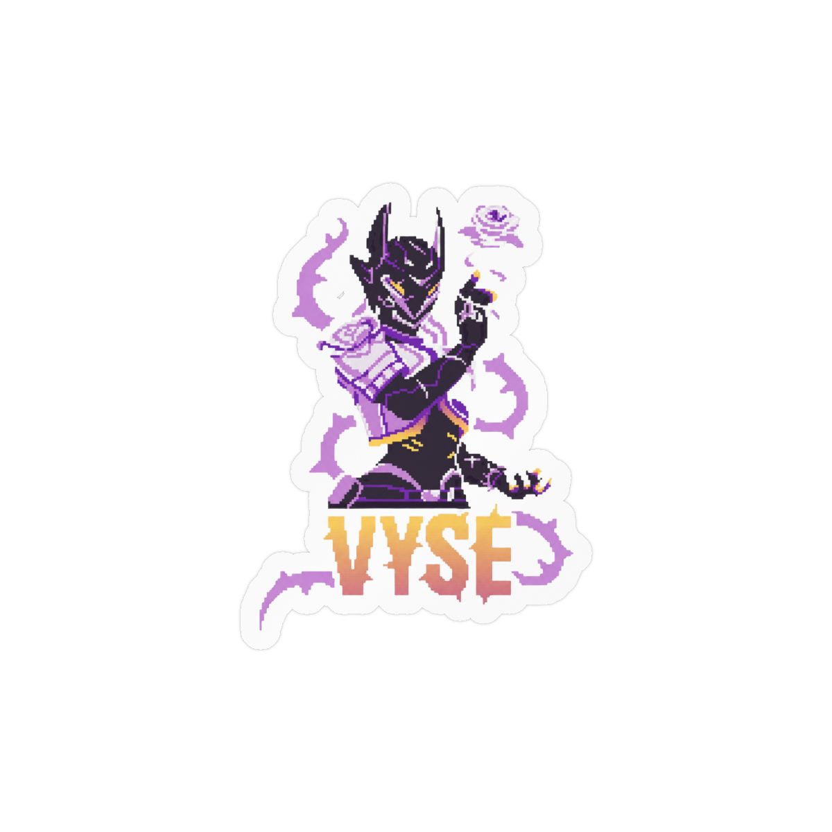Vyse Valorant Bold Gaming Sticker | Vinyl Decal for Gamers - alternate angle 2, merchandise