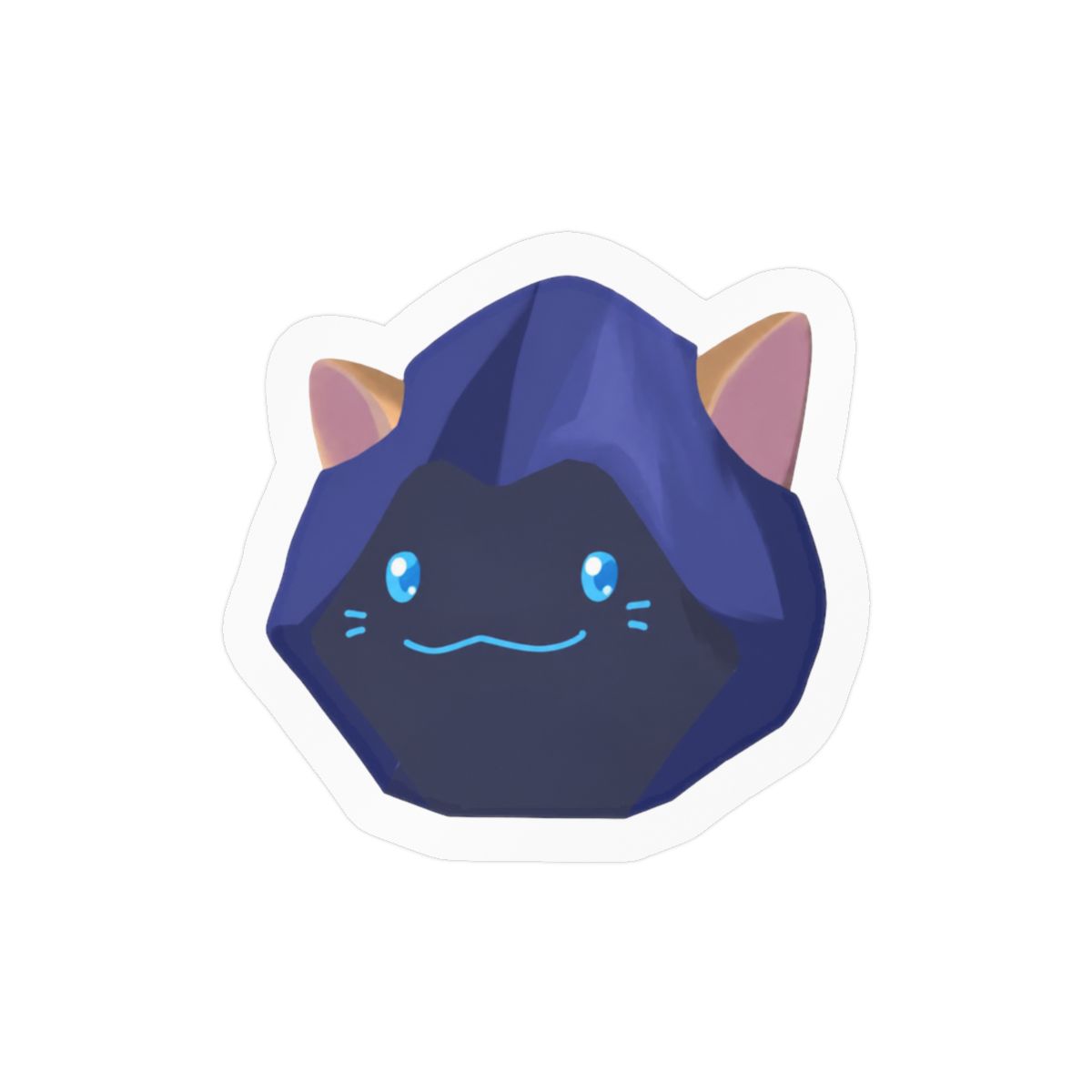 Shadow Cat Sticker | Mysterious Cute Vinyl Decal - alternate angle 2, merchandise
