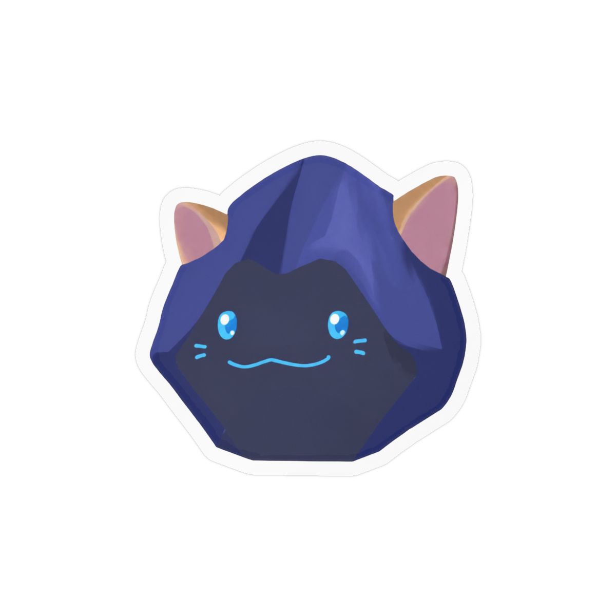 Shadow Cat Sticker | Mysterious Cute Vinyl Decal - alternate angle 3, merchandise