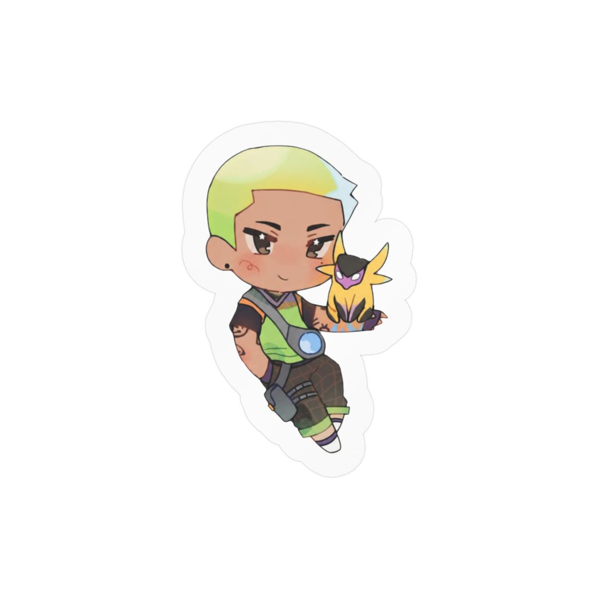 Chibi Gekko PJ Masks Sticker | Cute Vinyl Decal for Laptops