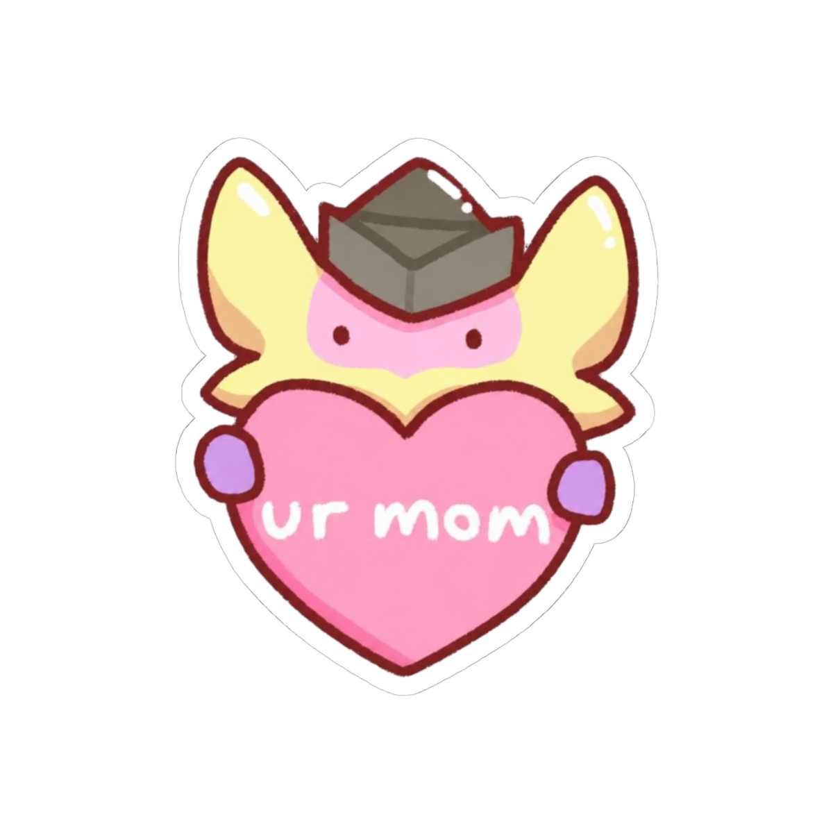Wingman Says Ur Mom Funny Sticker | Bold Vinyl Decal