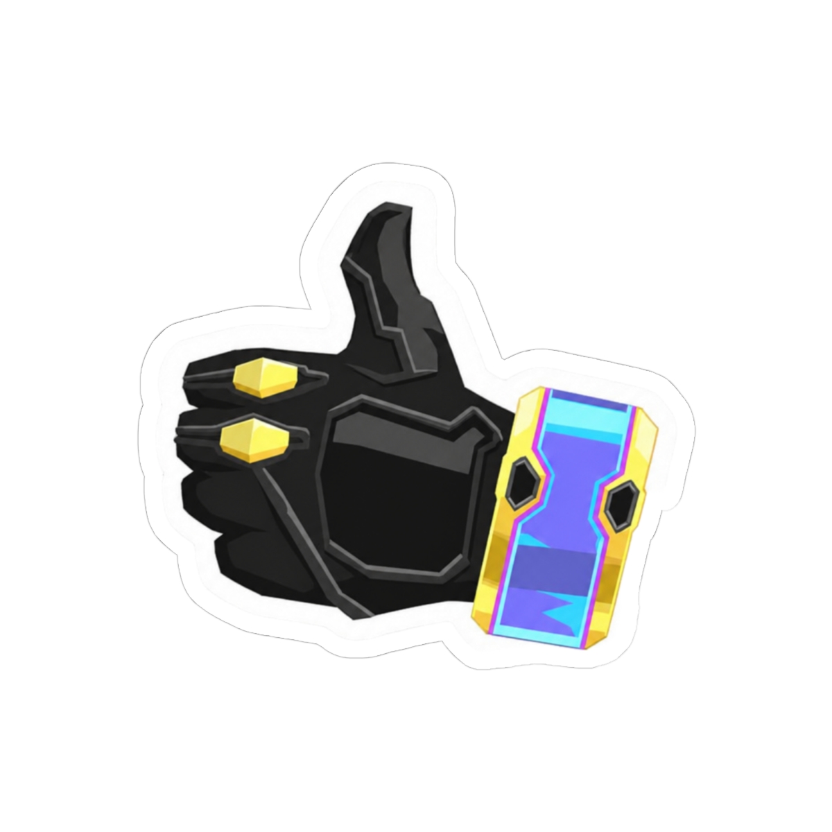 KJ Thumbs Up Spray Graffiti Bold Sticker | Vinyl Decal