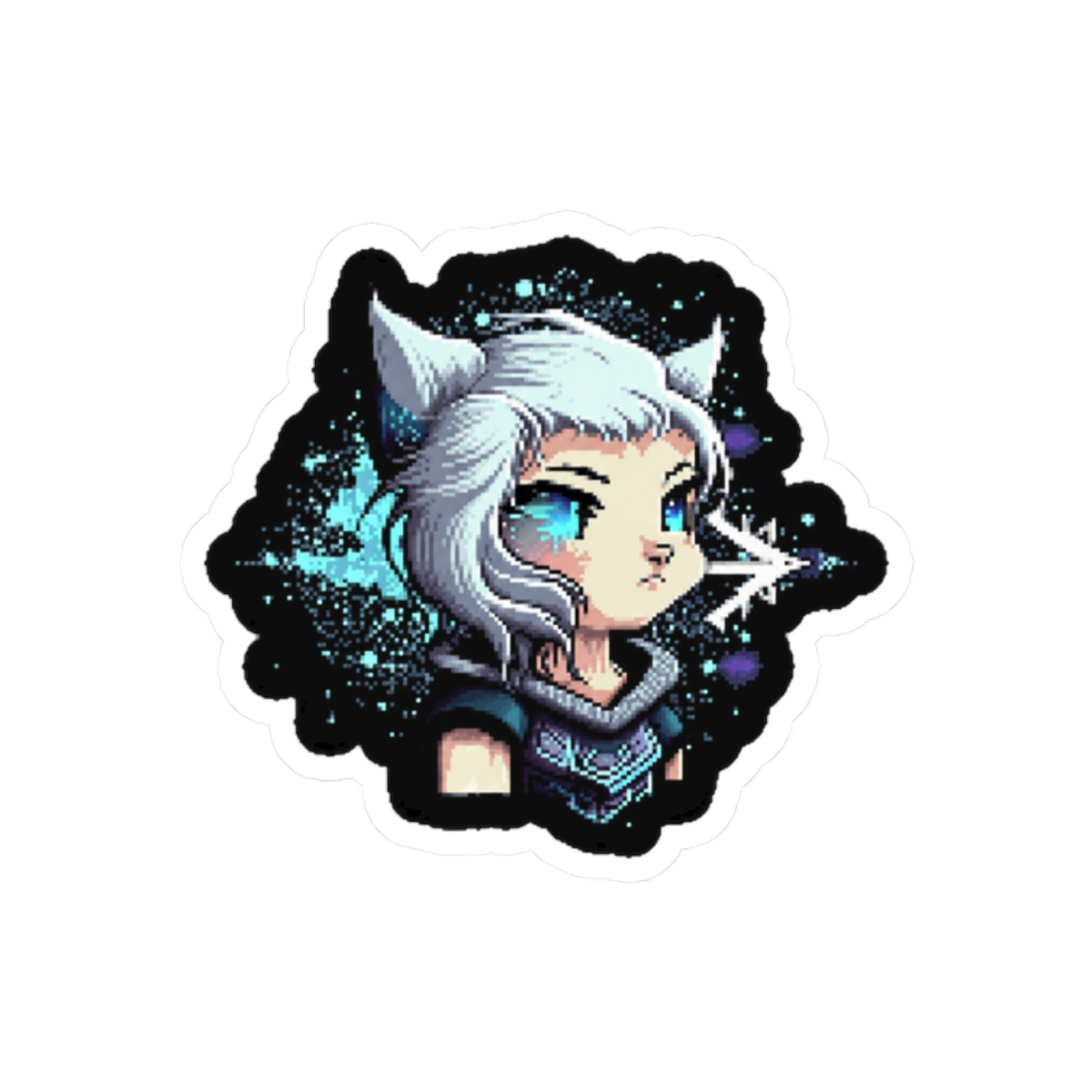 Jett Cat Sticker - alternate angle 3, merchandise