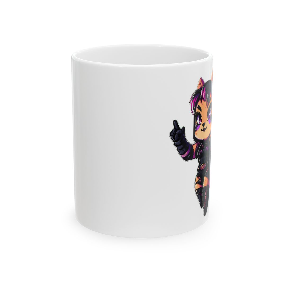 Reyna Cat Adorable Feline Coffee Mug - alternate angle 1, merchandise