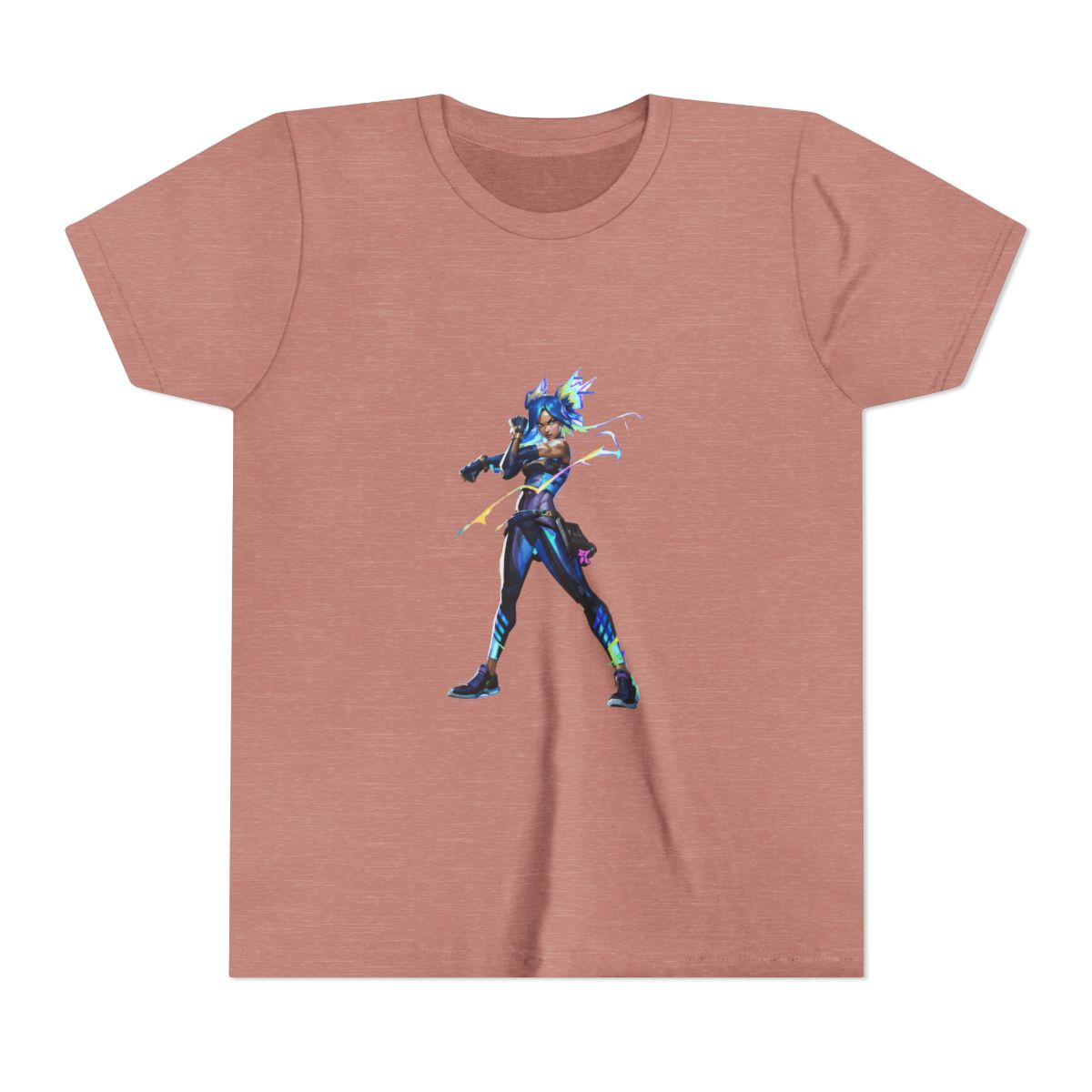 Valorant "NEON" Kids Tee - alternate angle 2, merchandise