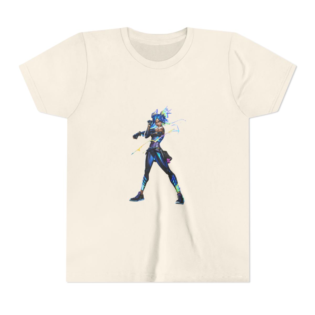 Valorant "NEON" Kids Tee - alternate angle 3, merchandise