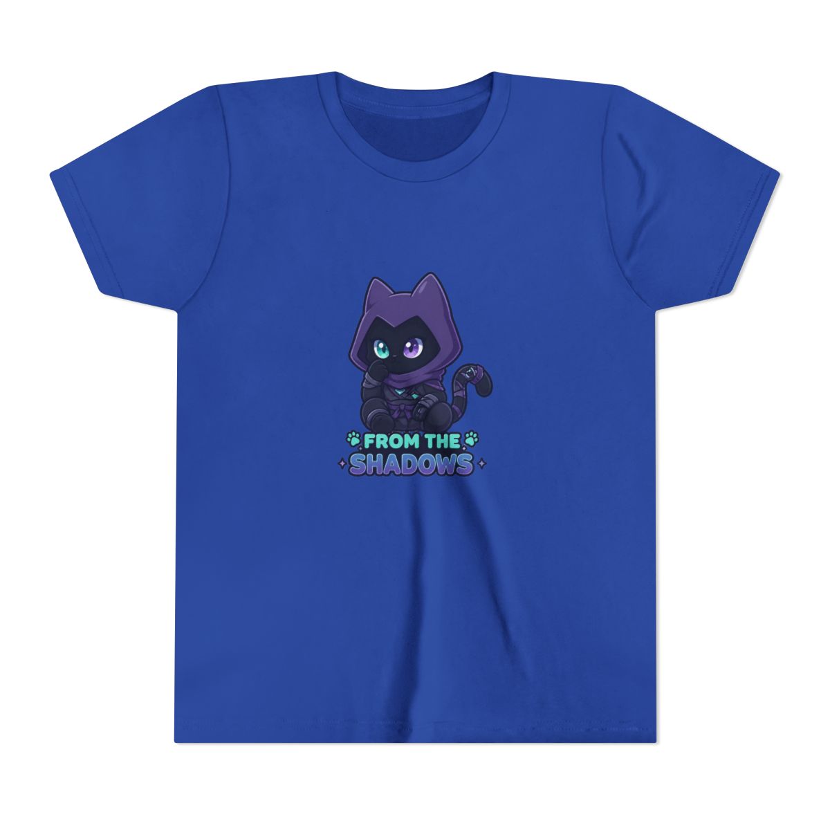 Chibi Omen Cat Valorant Gaming | Cute Kids T Shirt - alternate angle 3, merchandise